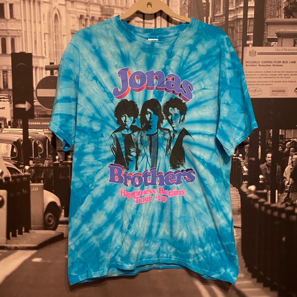 Jonas Brothers 2019 Happiness Begins Tour Tie Dye T-Shirt Size L